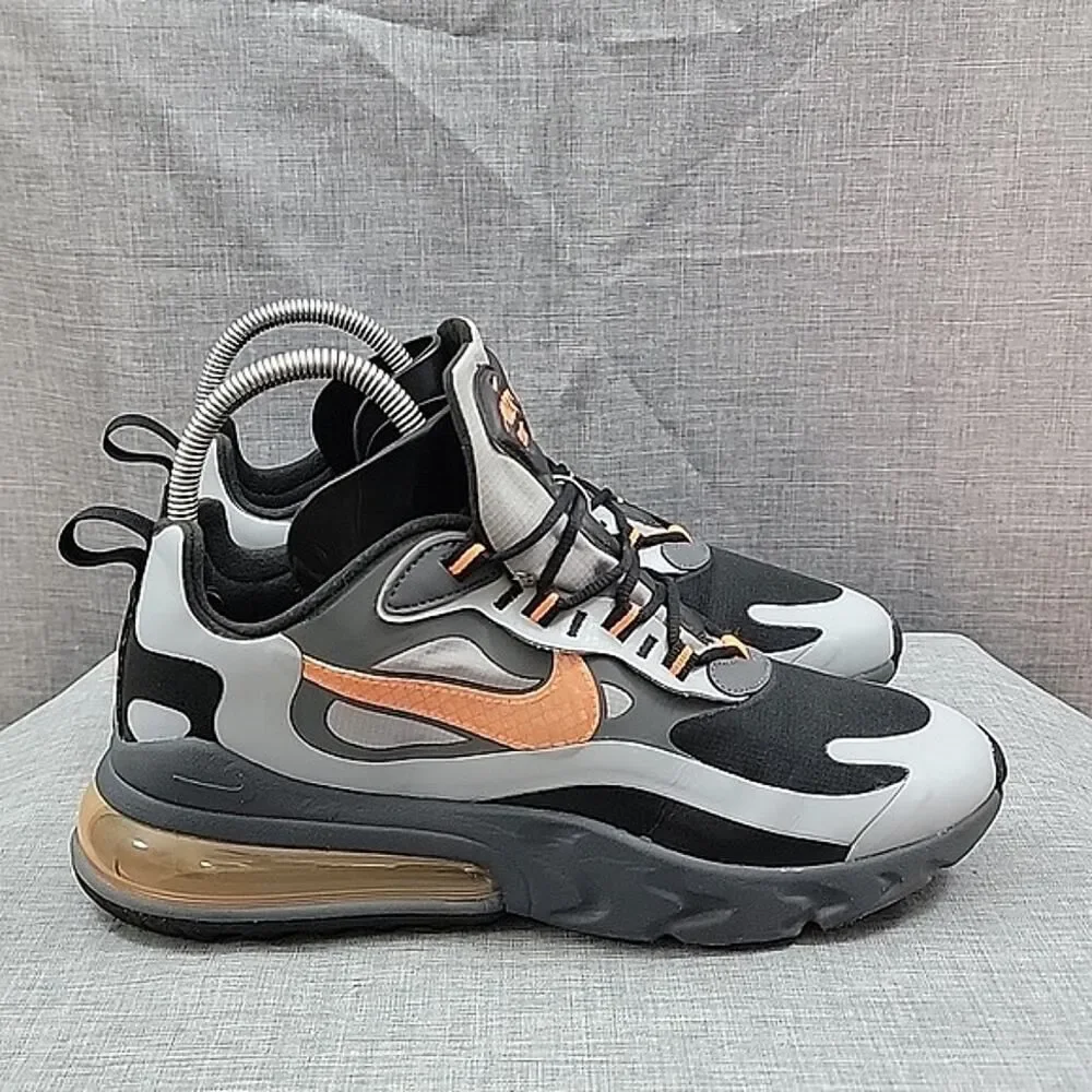 Nike Air Max 270 React Winter Total Orange Active Trainers CD2049-006 Men's SZ 8